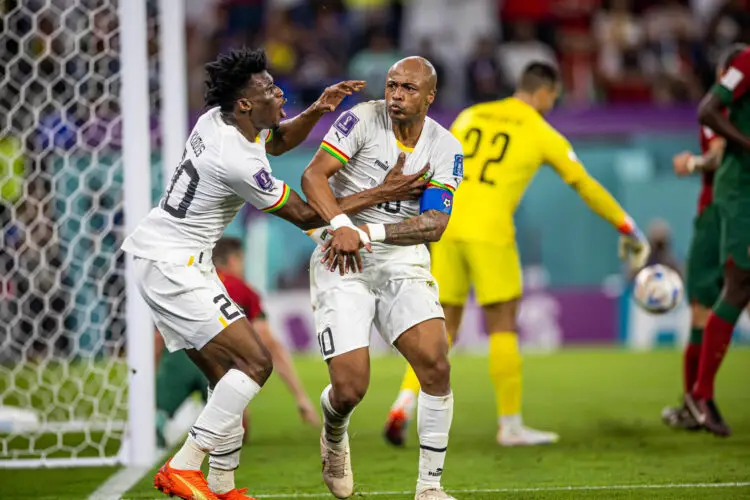 24.11.2022 / André Ayew avec le Ghana face au Portugal au Mondial 2022- Photo by Icon sport