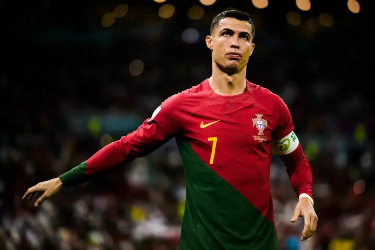 Cristiano Ronaldo avec le Portugal face à l'Uruguay au Mondial 2022 - Photo by Icon sport