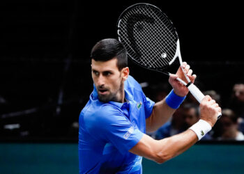 Novak Djokovic (Photo by Sandra Ruhaut/Icon Sport)