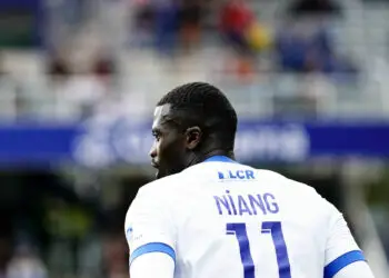 Mbaye NIANG (aja) à l'Abbe-Deschamp le 2 octobre 2022 à Auxerre, France. (Photo by Dave Winter/FEP/Icon Sport) - Photo by Icon sport
