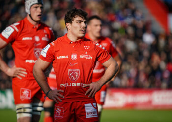 Antoine DUPONT of Stade Toulousain during the Champions Cup match between Toulouse and Sale at Stade Ernest Wallon on December 18, 2022 in Toulouse, France. (Photo by Pierre Costabadie/Icon Sport)