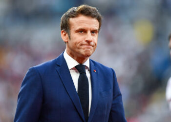 Emmanuel MACRON President of France au Stade de France le 24 juin 2022 à Paris, France. (Photo by Franco Arland/Icon Sport)