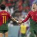 Joao Felix et Cristiano Ronaldo (Photo by Icon sport)