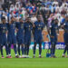 Les Bleus unis lors de la séance de tirs au but contre l'Argentine. Baptiste Fernandez/Icon Sport