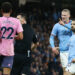 Erling Haaland (Manchester City) mécontent face à Everton  (photo Darren Staples / Sportimage / Icon sport)