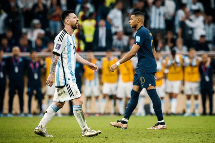 MESSI Lionel et MBAPPE Kylian - Photo by Icon sport