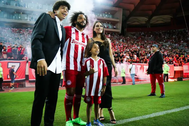 MARCELO à l'Olympiakos avec sa famille - Photo by Icon Sport