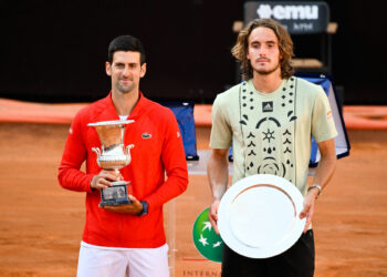Novak Djokovic, Stefanos Tsitsipas - Photo by Icon sport