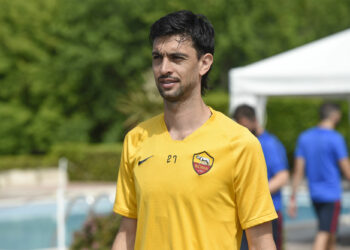 AS Roma exclusive
Photo  Luciano Rossi/ AS Roma/ LaPresse
25/05/2020 Rome Italy
Sport Soccer
Training
Trigoria Rome
In the pic: Javier Pastore 


Photo by Icon Sport