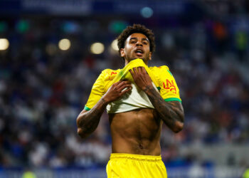 Willem GEUBBELS avec le FC Nantes à Lyon, France. (Photo by Romain Biard/Icon Sport)