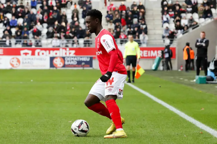 29 Folarin BALOGUN (sdr) during the Ligue 1 Uber Eats match between Reims and Nice at Stade Auguste Delaune on January 15, 2023 in Reims, France. (Photo by Loic Baratoux/FEP/Icon Sport)