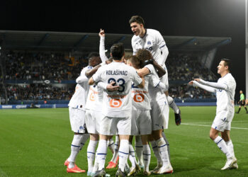 OM à Troyes, France. (Photo by Christophe Saidi/FEP/Icon Sport)