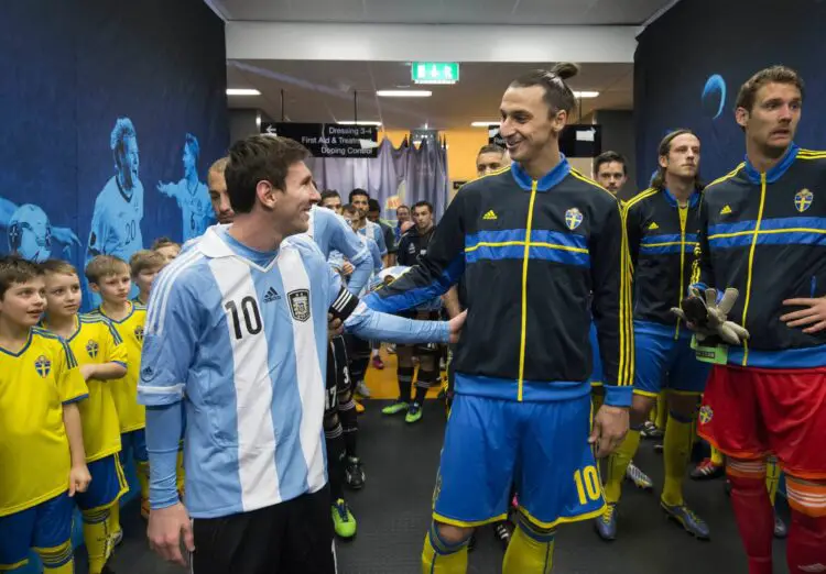 Lionel Messi et Zlatan Ibrahimovic - Photo : Bildbyran / Icon Sport