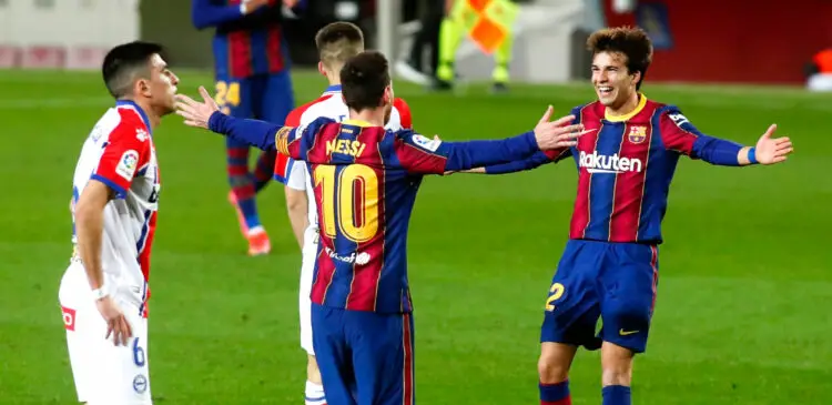 Riqui Puig et Lionel Messi - Photo by Icon Sport