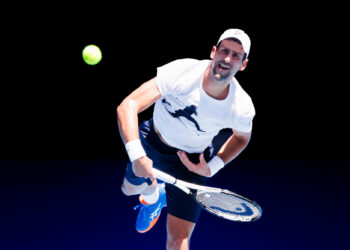 Novak Djokovic (Credit Image: © Sydney Low/Cal Sport Media/Sipa USA)