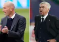Zinedine Zidane et Carlo Ancelotti (Icon Sport)