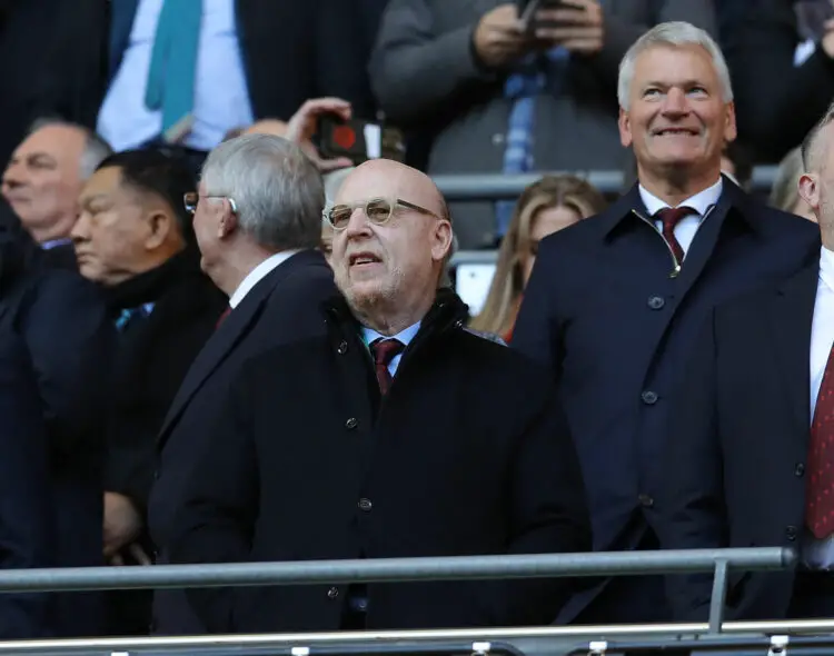 David Gill en compagnie du co-président de Manchester United, Avram Glazer  (Photo Paul Terry / Sportimage - / Icon sport)