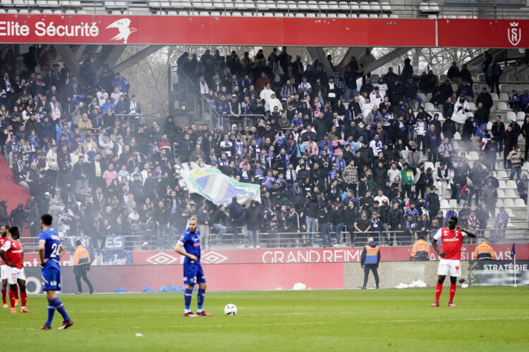 Match Reims - Troyes au Stade Auguste Delaune (Photo by Dave Winter/FEP/Icon Sport)