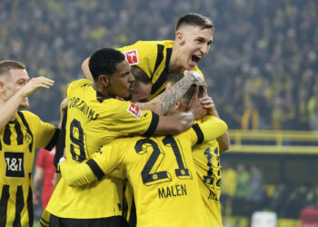 Les joueurs du Borussia Dortmund - Photo by Icon sport