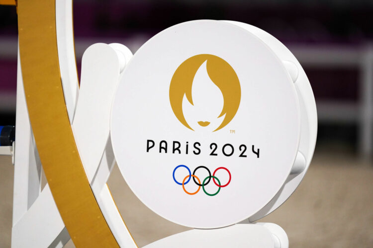 Paris 2024 signage during the Jumping Team Final at the Equestrian Park on the fifteenth day of the Tokyo 2020 Olympic Games in Japan. Picture date: Saturday August 7, 2021. 


Photo by Icon Sport