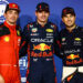 Pole Position for Max Verstappen (NLD) Red Bull Racing RB19, 2nd for Sergio Perez (MEX) Red Bull Racing and 3rd for Charles Leclerc (MON) Ferrari.
04.03.2023. Formula 1 World Championship, Rd 1, Bahrain Grand Prix, Sakhir, Bahrain, Qualifying Day.
- www.xpbimages.com, EMail: requests@xpbimages.com © Copyright: Batchelor / XPB Images - Photo by Icon sport