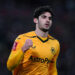 Wolverhampton Wanderers' Manuel Goncalo Guedes celebrates scoring their side's first goal of the game during the Emirates FA Cup third round match at the Anfield, Liverpool. Picture date: Saturday January 7, 2023. - Photo by Icon sport
