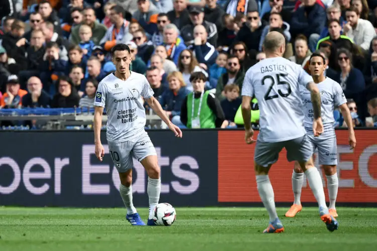 10 Saif Eddine KHAOUI (cf63) during the Ligue 1 Uber Eats match between Montpellier and Clermont  at Stade de la Mosson on March 19, 2023 in Montpellier, France. (Photo by Christophe Saidi/FEP/Icon Sport)