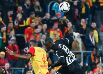 Abdallah SIMA of Angers Sco during the Ligue 1 Uber Eats match between Lens and Angers at Stade Bollaert-Delelis on March 18, 2023 in Lens, France. (Photo by Anthony Dibon/Icon Sport)