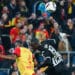 Abdallah SIMA of Angers Sco during the Ligue 1 Uber Eats match between Lens and Angers at Stade Bollaert-Delelis on March 18, 2023 in Lens, France. (Photo by Anthony Dibon/Icon Sport)