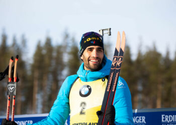 14.03.2020, Kontiolahti, Finland (FIN):
Martin Fourcade (FRA) -  IBU world cup biathlon, pursuit men, Kontiolahti (FIN).  . 
Photo by Icon Sport