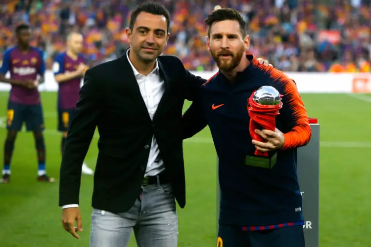 Xavi et Lionel Messi (Photo : Marca / Icon Sport)