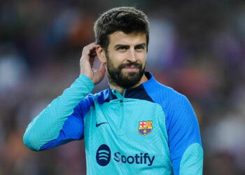 Gerard Pique of FC Barcelona during the La Liga match between FC Barcelona and Athletic Club played at Spotify Camp Nou Stadium on October 23, 2022 in Barcelona, Spain. (Photo by Bagu Blanco / Pressinphoto / Icon Sport) - Photo by Icon sport