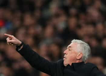 Real Madrid head coach Carlo Ancelotti during the Copa del Rey match between Real Madrid and FC Barcelona played at Santiago Bernabeu Stadium on March 2, 2023 in Madrid, Spain. (Photo by Bagu Blanco / Pressinphoto / Icon Sport) - Photo by Icon sport