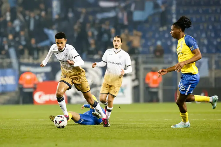 24 Michael Amir RICHARDSON (hac) during the Ligue 2 BKT match between Sochaux and Le Havre at Stade Auguste Bonal on February 11, 2023 in Montbeliard, France. (Photo by Loic Baratoux/FEP/Icon Sport)