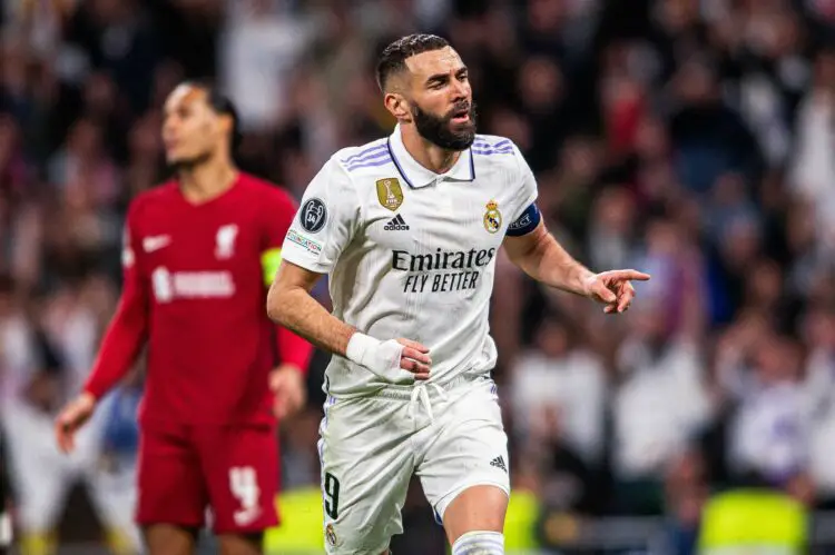 Benzema avec le Real Madrid contre Liverpool - Photo by Icon Sport