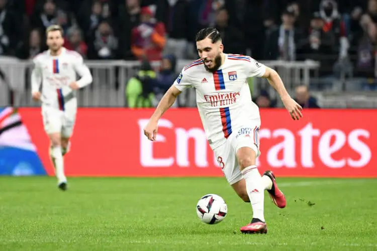18 Rayan CHERKI (ol) during the Ligue 1 Uber Eats match between Lyon and Lorient at Groupama Stadium on March 5, 2023 in Lyon, France. (Photo by Christophe Saidi/FEP/Icon Sport)