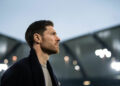 16 April 2023, Lower Saxony, Wolfsburg: Soccer: Bundesliga, VfL Wolfsburg - Bayer Leverkusen, Matchday 28, Volkswagen Arena. Leverkusen coach Xabi Alonso is in the stadium before the game. Photo: Swen Pfrtner/dpa - IMPORTANT NOTE: In accordance with the requirements of the DFL Deutsche Fuball Liga and the DFB Deutscher Fuball-Bund, it is prohibited to use or have used photographs taken in the stadium and/or of the match in the form of sequence pictures and/or video-like photo series. - Photo by Icon sport