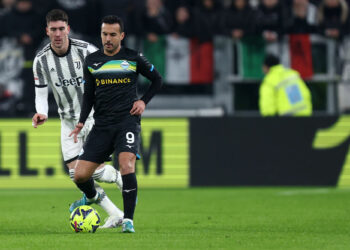 Pedro (SS Lazio) et Vlahovic (Juventus)  - Photo by Icon sport