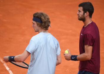 Andrey Rublev, Karen Khachanov - Photo by Corinne Dubreuil/ABACAPRESS.COM 
By Icon Sport