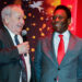 Pelé and Just Fontaine Photo by Jerome Domine/ABACAPRESS.COM  photo by Icon Sport
