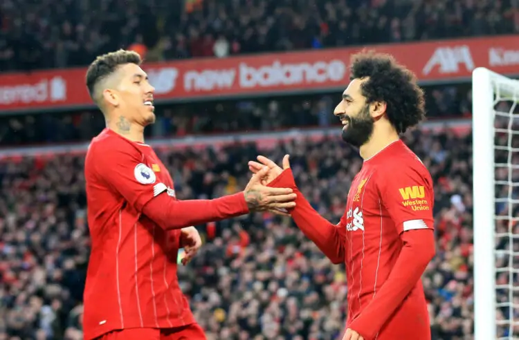Mohammed Salah, Roberto Firmino - Photo by Icon Sport