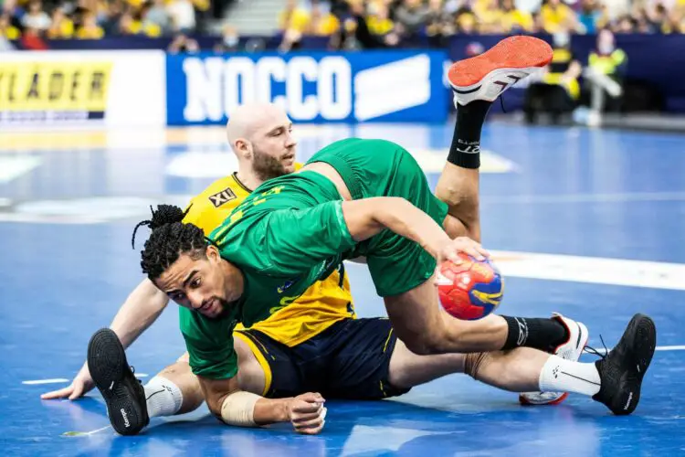 Bryan Monte (Brésil) à la lutte avec Oscar Bergendahl (Suède) - Photo by Icon sport