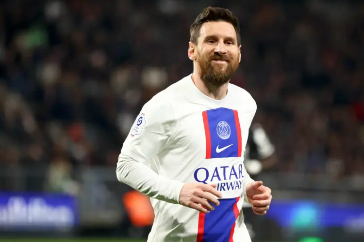 Lionel Leo MESSI (psg) à Angers, France. (Photo by Gwendoline Le Goff/FEP/Icon Sport)