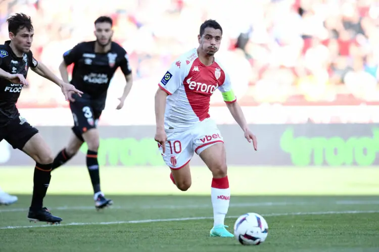 10 Wissam BEN YEDDER (asm) during the Ligue 1 Uber Eats match between Monaco and Lorient at Stade Louis II on April 16, 2023 in Monaco, Monaco. (Photo by Philippe Lecoeur/FEP/Icon Sport)