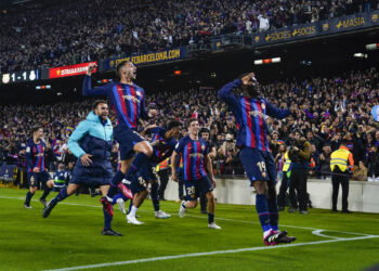Franck Kessie avec le FC Barcelone au Camp Nou le 19 mars 2023. (Photo by Colas Buera / Pressinphoto / Icon Sport) - Photo by Icon sport