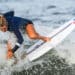 6601422 22.07.2021 France's Johanne Defay attends a surfing training session ahead of the Tokyo 2020 Olympic Games at Tsurigasaki Surfing Beach, in Tokyo, Japan. Grigory Sysoev / Sputnik 
Photo by Icon Sport