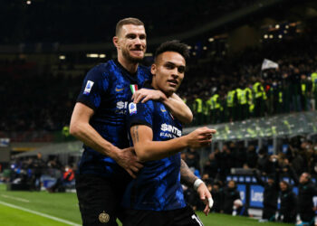 Lautaro Martinez, Edin Dzeko (Photo by Francesco Scaccianoce/LiveMedia/Sipa USA) - Photo by Icon sport