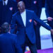 Feb 20, 2022; Cleveland, Ohio, USA; Michael Jordan at halftime during the 2022 NBA All-Star Game at Rocket Mortgage FieldHouse. Mandatory Credit: Kyle Terada-USA TODAY Sports/Sipa USA - Photo by Icon sport