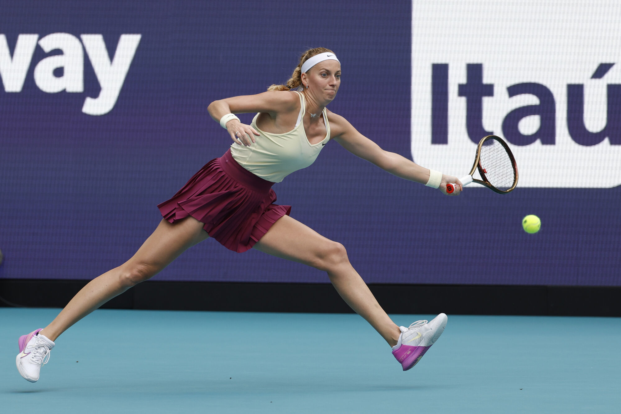 WTA Masters 1000 Miami Petra Kvitova terrasse Elena Rybakina en
