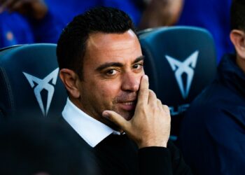 Xavi Hernandez coach (FC Barcelona) is pictured during La Liga football match between FC Barcelona and CA Osasuna, at Camp Nou Stadium in Barcelona, Spain, on May 2, 2023. Foto: Siu Wu. - Photo by Icon sport 

Photo by Icon Sport